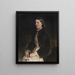 Portrait de Christine Freifrau von Schönberg - Ferdinand von Rayski — kehystetty taideteos seinällä