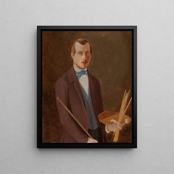 Autoportrait - Ferdinand von Wright — kehystetty taideteos seinällä