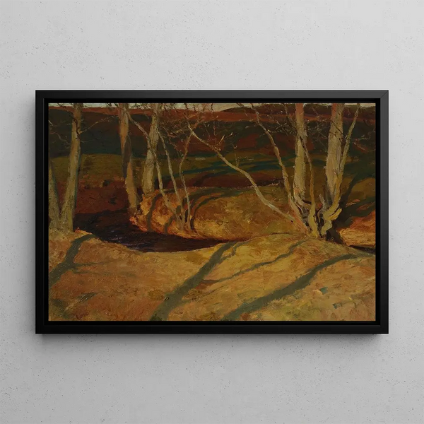 Ferdynand Ruszczyc - Autumn landscape at sunset.webp