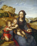 La Vierge à l'Enfant avec le petit saint Jean - Fernando Yáñez de la Almedina — näkymä teoksesta