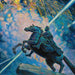 Feux d'artifice Le Cavalier de Bronze - Boris Kustodiev — esillä sisätilassa