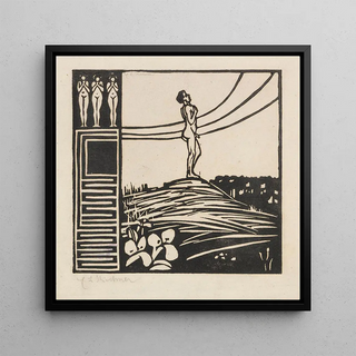 Figure masculine sur une montagne La Nostalgie - Ernst Ludwig Kirchner