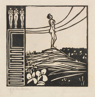 Figure masculine sur une montagne La Nostalgie - Ernst Ludwig Kirchner