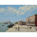 Figures près du Môle avec la Libreria, la Punta della Dogana et Santa Maria della Salute au loin - Antonietta Brandeis