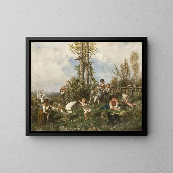 Printemps - Filippo Palizzi — kehystetty taideteos seinällä
