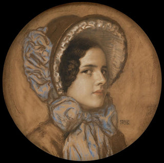 Fille Marie avec un chapeau à volants - Franz von Stuck