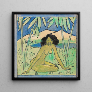 Fille accroupie - Otto Mueller