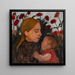 Tytär lapsen kanssa - Paula Modersohn-Becker — kehystetty taideteos seinällä