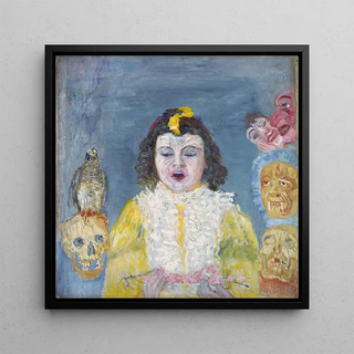 Fille avec masques de Communion - James Ensor