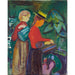 Maalauksen jäljennös Tytöt kastellen kukkia (The Linde Frieze) - Edvard Munch