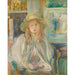 Maalauksen jäljennös Tyttö olkihatussa - Berthe Morisot