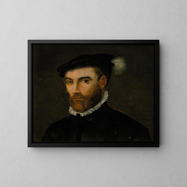 Portrait d'un gentleman, 1628 - Ecole flamande — kehystetty taideteos seinällä