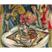 Maalauksen jäljennös Fleurs - Henry Lyman Sayën