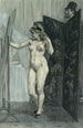 Le paravent - Félicien Rops — näkymä teoksesta