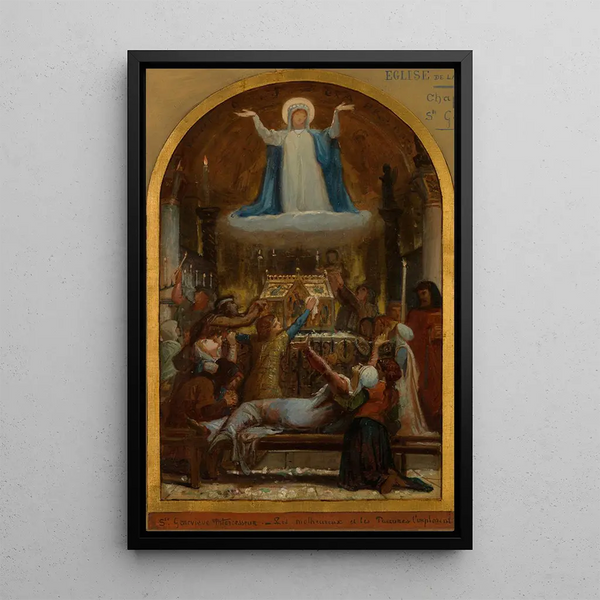 FlixJoseph Barrias - Les Malheureux et les pauvres implorent sainte Genevive intercesseur.webp