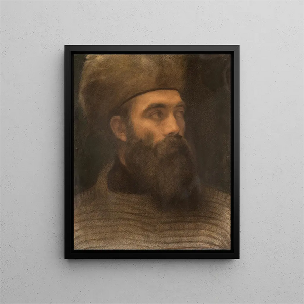 Henri Fantin-Latourin oletettu muotokuva - Félix Bracquemond — kehystetty taideteos seinällä