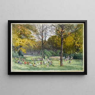 Flix Brard - Les petits au square de la Mairie du XIVme arrondissement.webp