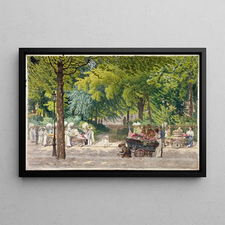 Flix Brard - Square de la mairie du 14me arrondissement rue Mouton Duvernet le 4 juillet 1917.webp