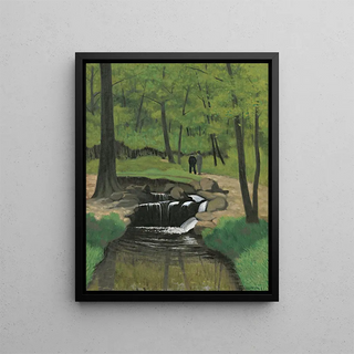 Le Bois de Boulogne - Félix Vallotton — kehystetty taideteos seinällä