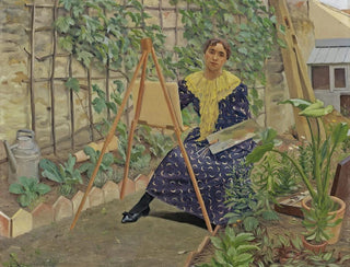 Flix Vallotton - Young Girl Painting.webp
