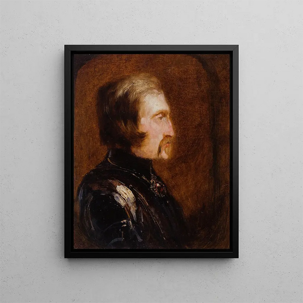 Autoportrait en armure - Félix Ziem — kehystetty taideteos seinällä