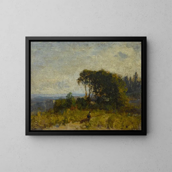 Environs de Barbizon - Félix Ziem — kehystetty taideteos seinällä