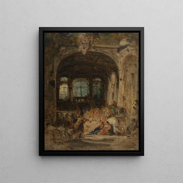 Flix Ziem - Fte dans un palais Naples.webp