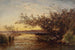 La Camargue Auringonlasku - Félix Ziem — näkymä teoksesta