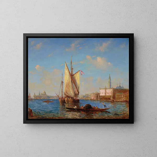 La lagune de Venise - Félix Ziem — kehystetty taideteos seinällä
