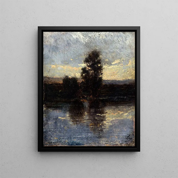 La Seine - Félix Ziem — kehystetty taideteos seinällä