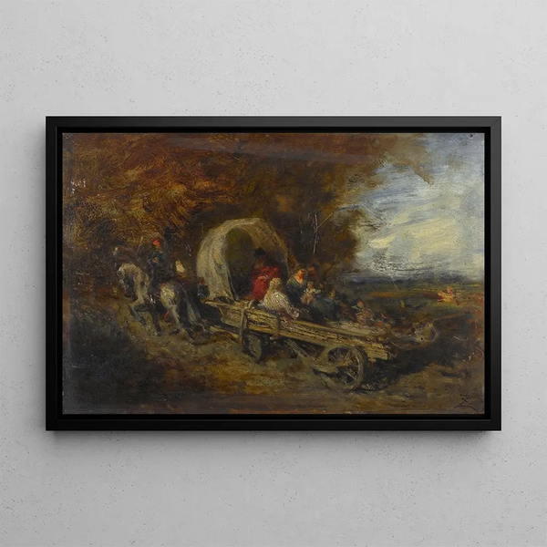Le Chariot - Félix Ziem — kehystetty taideteos seinällä
