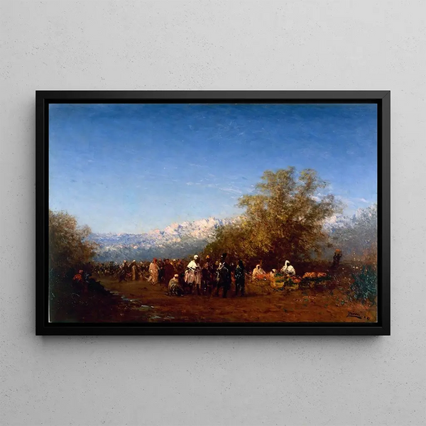 Mars-maalaus, Fès - Félix Ziem — kehystetty taideteos seinällä