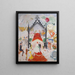 Les cathédrales de la Cinquième Avenue - Florine Stettheimer — kehystetty taideteos seinällä