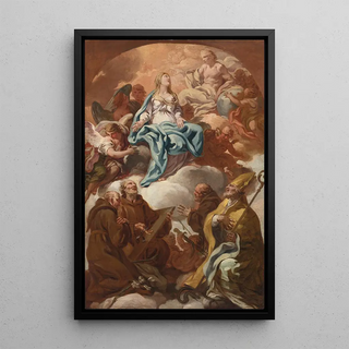 Follower Of Corrado Giaquinto - Adoration Of The Virgin.webp