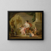 Yksi maalauksen allegoria - François Boucherin koulu — kehystetty taideteos seinällä