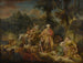 Jacob ja hänen perheensä matkalla Egyptiin - François Boucherin koulu — näkymä teoksesta