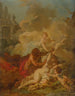Mytologinen kohtaus - François Boucherin koulu — näkymä teoksesta