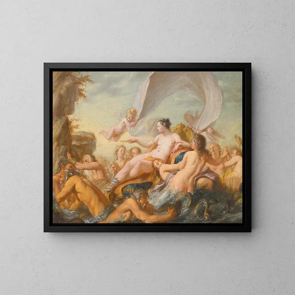 Le Triomphe de Vénus - Ecole de François Boucher — kehystetty taideteos seinällä