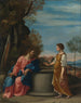 Jeesuksesta ja Samarian naisestä - Guido Reni -koulukunta — näkymä teoksesta