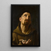 Guido Reni koulun Saint Didacus d'Alcalá -ruusuorkkainen — kehystetty taideteos seinällä