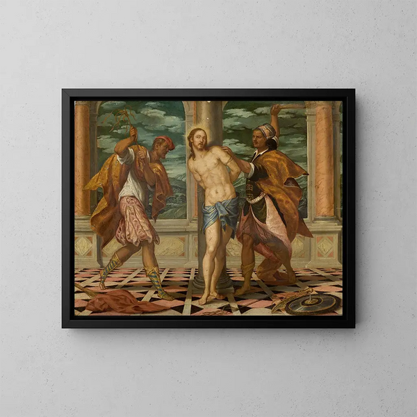 La Flagellation - Ecole de Paolo Veronese — kehystetty taideteos seinällä