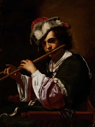 Follower Of Simon Vouet - Boy with a Flute.webp