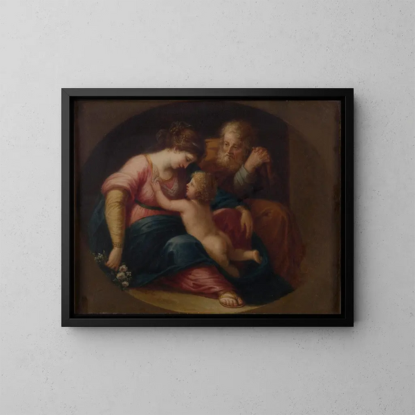 Sainte Famille - Angelica Kauffmannin koulu — kehystetty taideteos seinällä