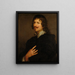 Portrait d'Adriaen Hanneman - École d'Antoine van Dyck — kehystetty taideteos seinällä