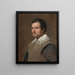 Portrait d'un jeune homme - École de Diego Velázquez — kehystetty taideteos seinällä