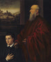 Andrea Renier ja hänen poikansa Daniele - Jacopo Tintoretto -koulu — näkymä teoksesta