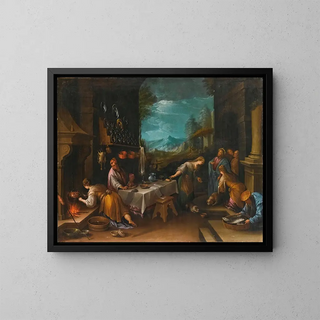 Follower of Jacopo da Ponte - Christ In The House Of Mary And Martha.webp