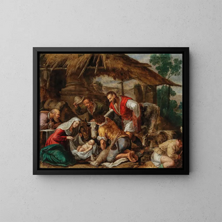 Follower of Jacopo da Ponte - The Adoration of the Shepherds.webp