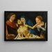 La Lamentation - Joos van Cleve -koulu — kehystetty taideteos seinällä