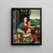 La Madone aux cerises - Joos van Cleve -koulukunta — kehystetty taideteos seinällä